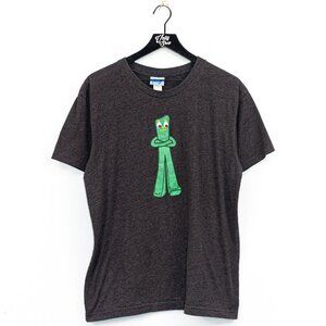 Fuzzy I'm Gumby Dammit T-Shirt Large VTG Y2K Cartoon Retro